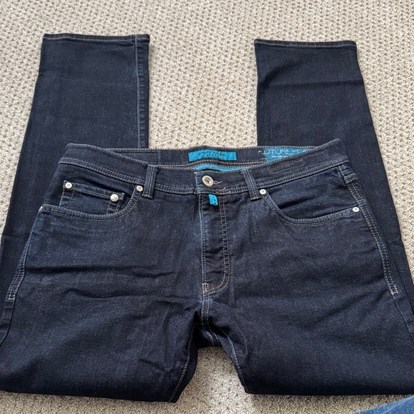 Pierre Cardin Men's Dark Blue Jeans - Picture 2 of 9